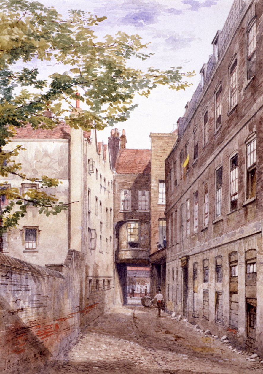 White Horse Inn, Fetter Lane, London, 1882 av John Crowther