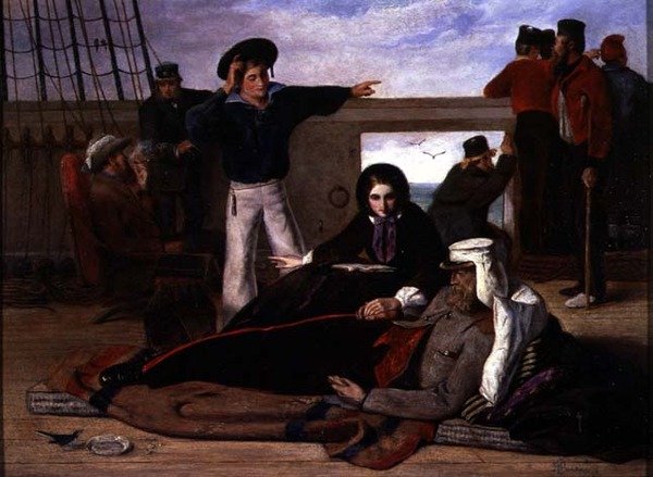 Nærmer seg hjem, 1858 av John Dalbiac Luard