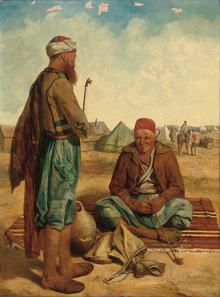 Røykerne, 1856 av John Dalbiac Luard