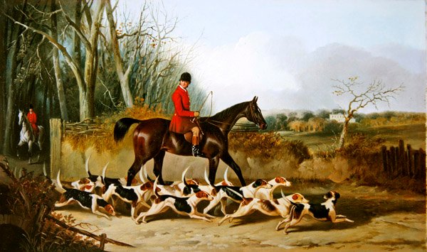 Croxteth Harriers, baksiden av Stanfield (olje på lerret) av John Dalby