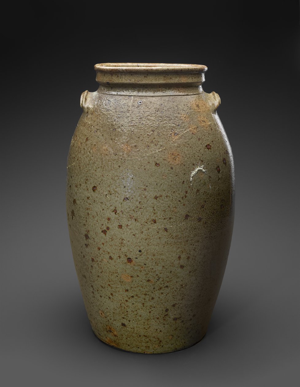 Churn, c. 1850-1883 (alkalisk glasert steintøy) av John Davis (attr.to) Leopard