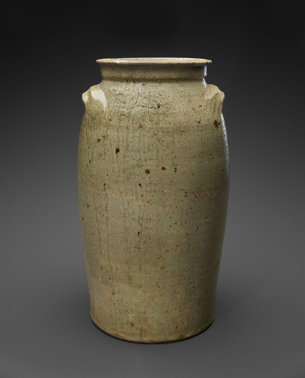 Churn, c. 1850-1883 (alkalisk glasert steintøy) av John Davis (attr.to) Leopard