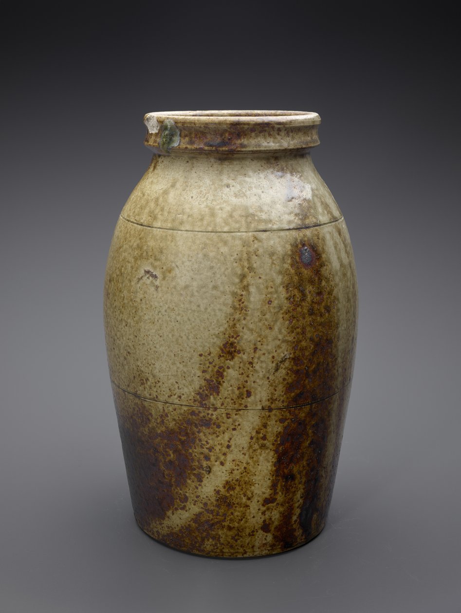 Jar, c. 1850-1883 (alkalisk glasert keramikk) av John Davis (attr.to) Leopard