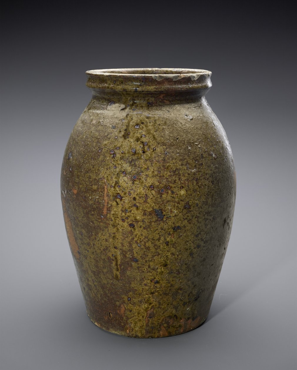 Jar, c. 1850-1883 (alkalisk glasert keramikk) av John Davis (attr.to) Leopard