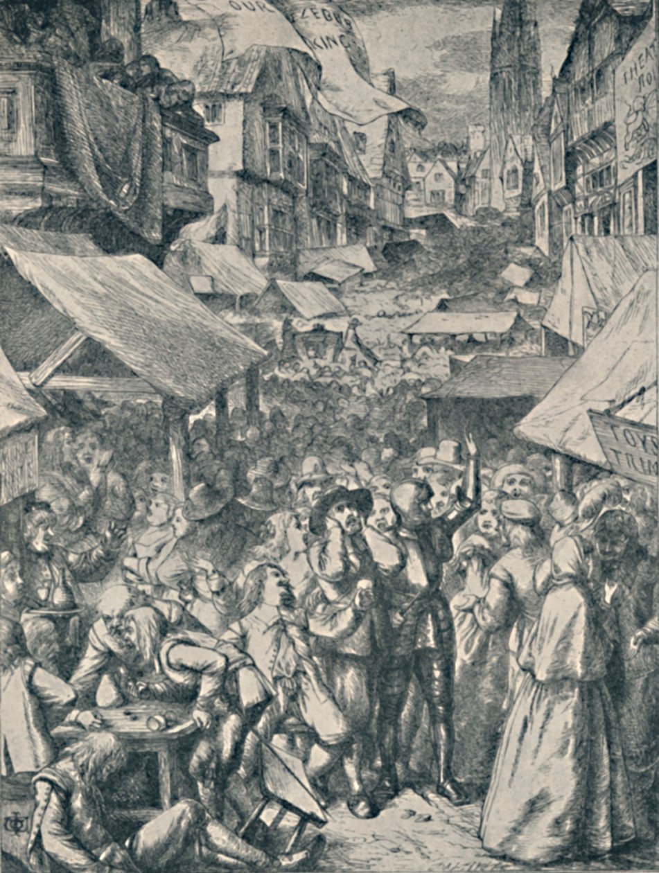 Vanity Fair. Fra The Pilgrims Progress John Bunyan, c1850-1890, 1923 av John Dawson Watson