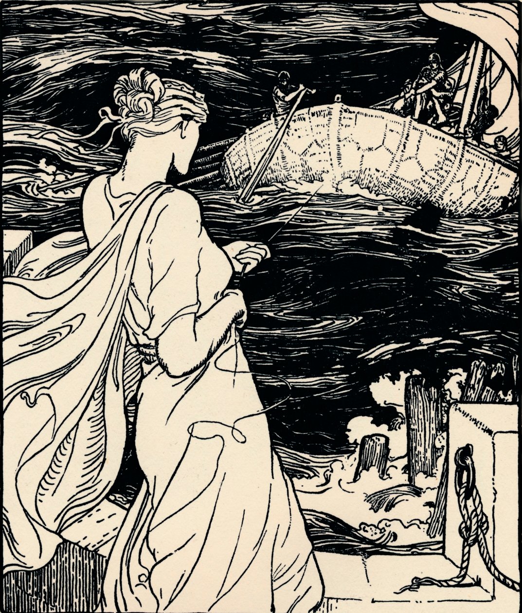 The Queen of the Magic Clew, c1900 av John Dickson Batten