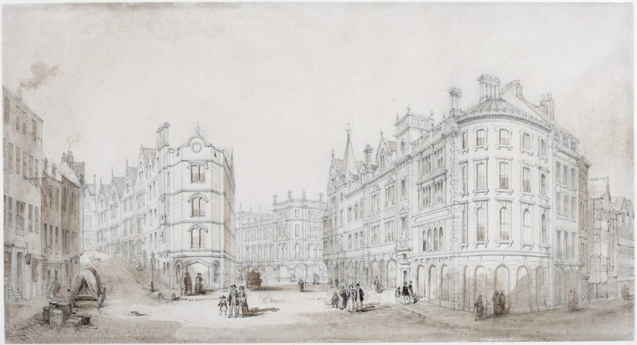 Akenside Hill, Newcastle upon Tyne (kroppsfarge) av John Dobson