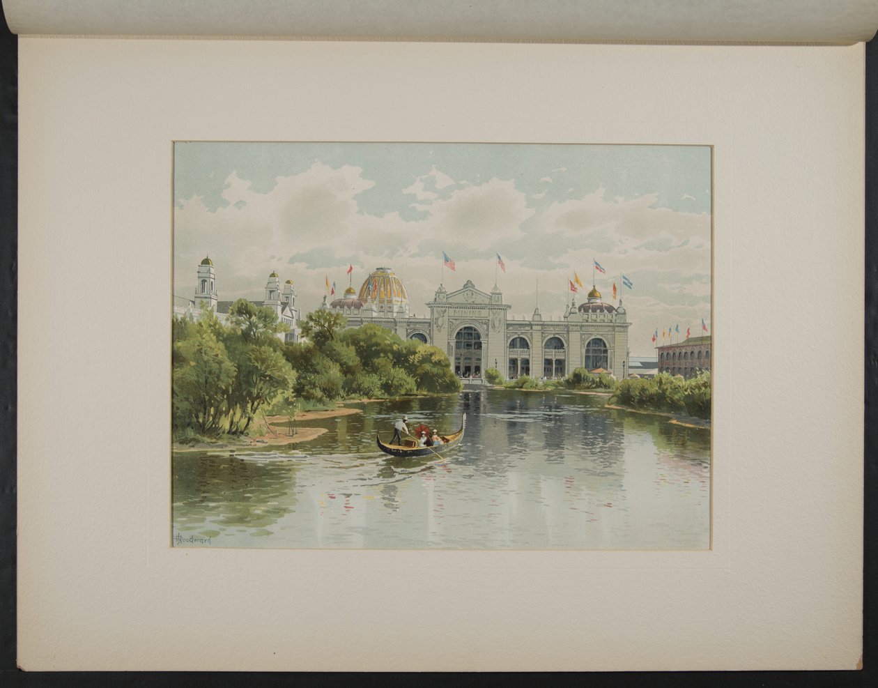 The Hall of Mines fra West Lagoon av John Douglas Woodward