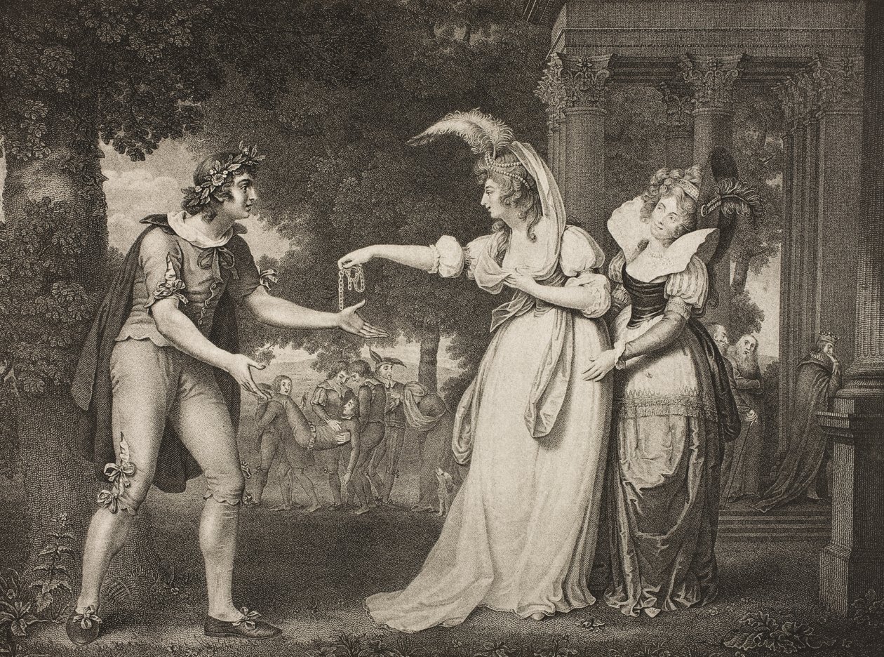Plen foran hertugens palass, Act I, Scene II, fra 