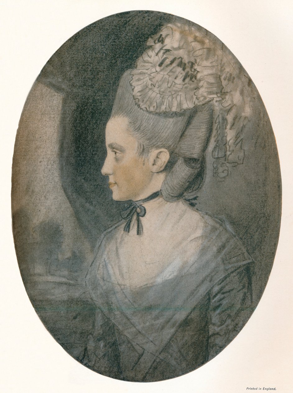 Mrs. John Mortlock Nee Harrison, c1780 av John Downman