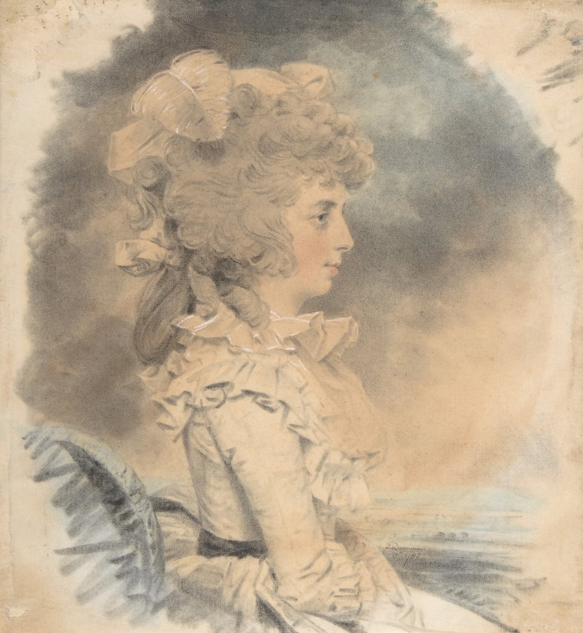 Mrs. Palmer, 1785. av John Downman