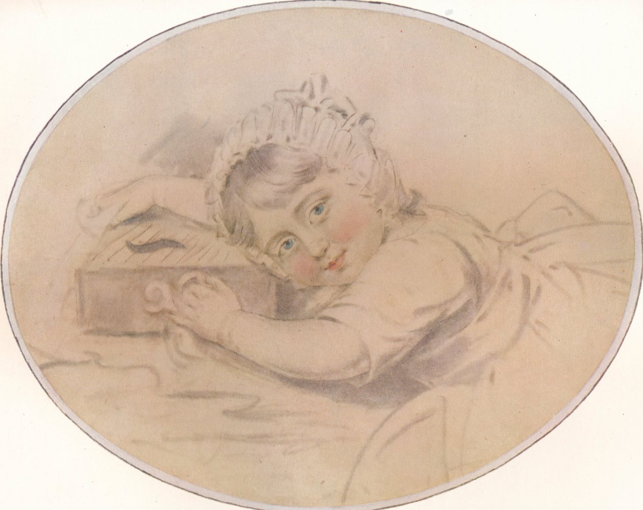 Portrett av Hon. Henry Burrell som barn, 1784, 1917 av John Downman