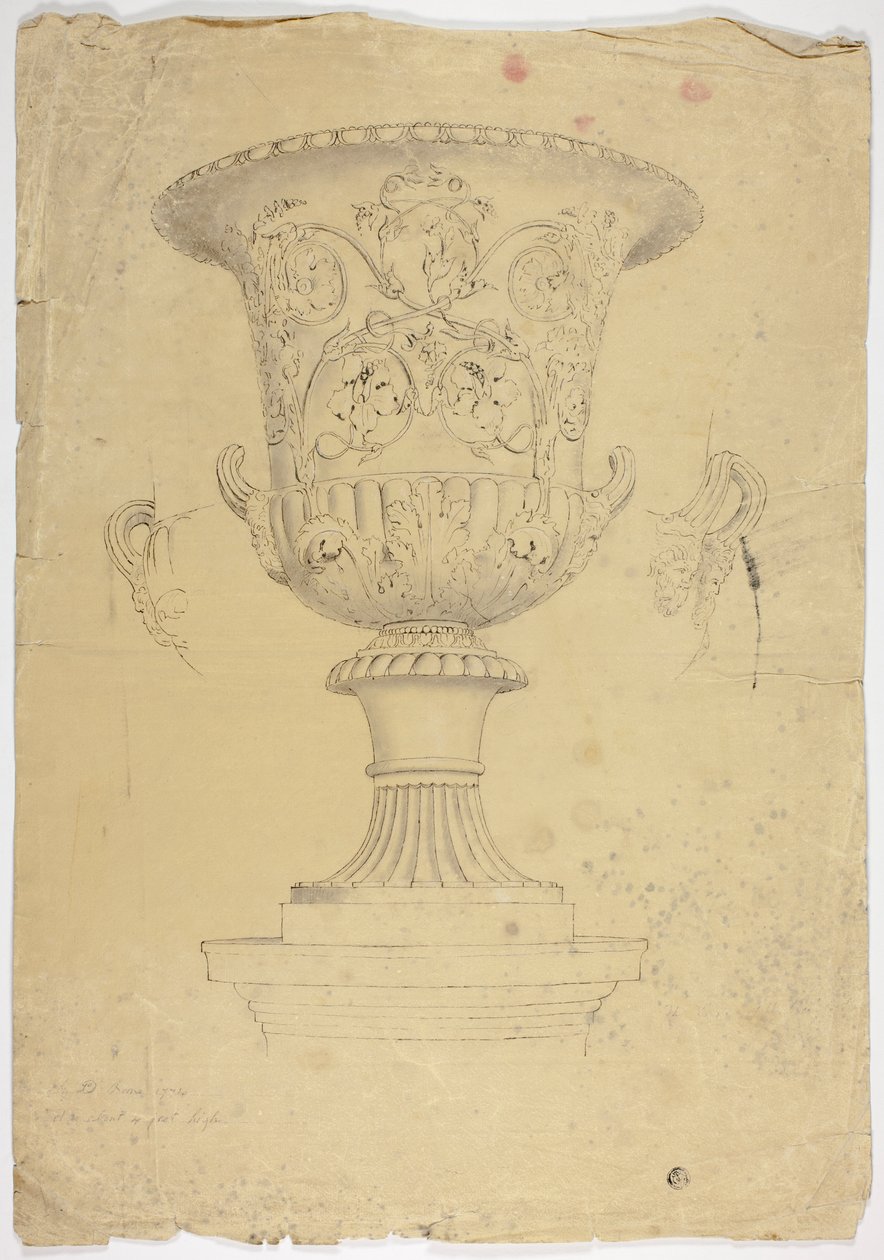 Gammel monumental vase av John Downman