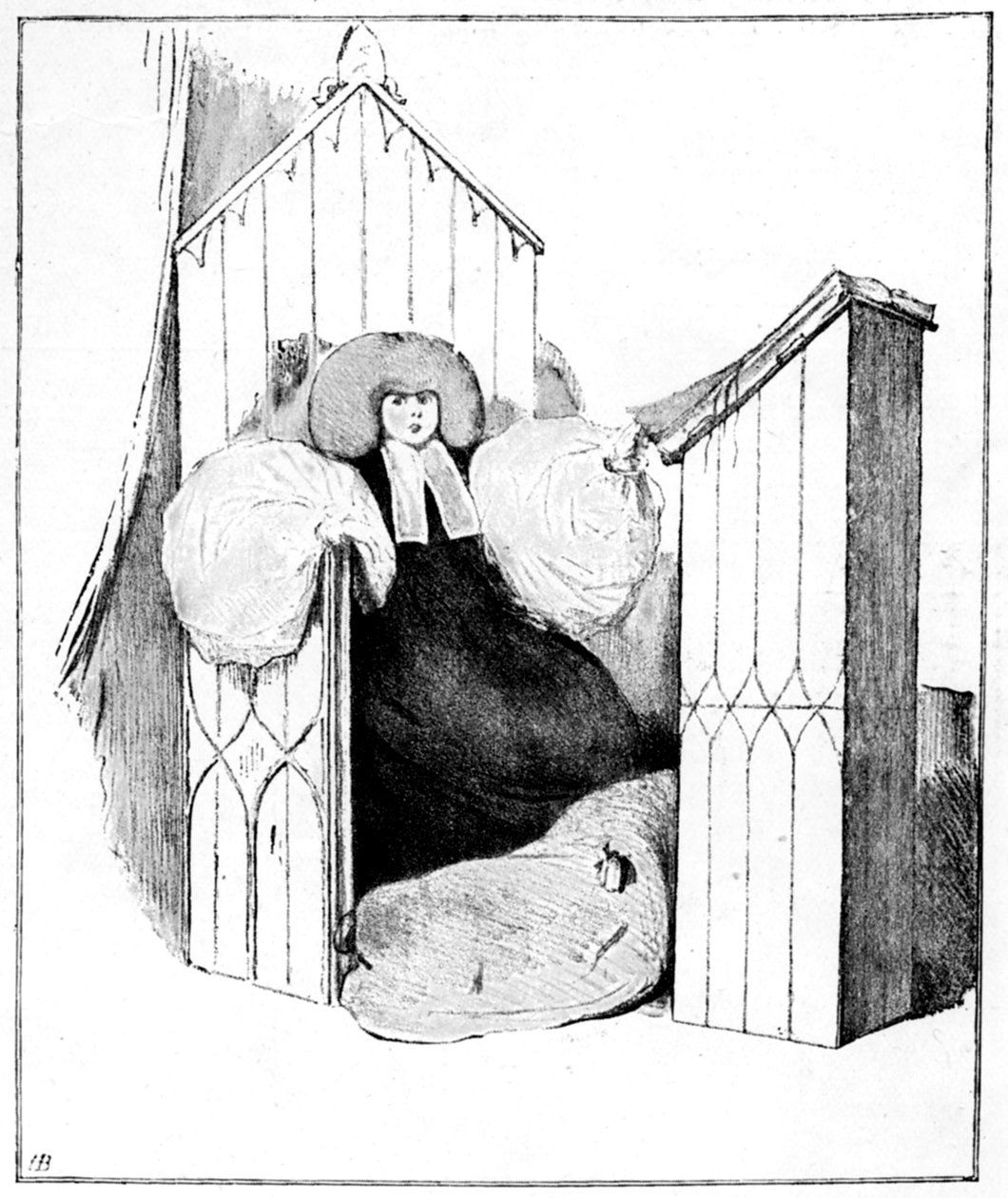 En tidlig karikatur av prinsesse Victoria, 1831, 1901 av John Doyle