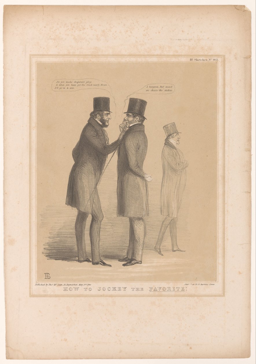 Spotprent møtte Lord Bentinck og Smith O