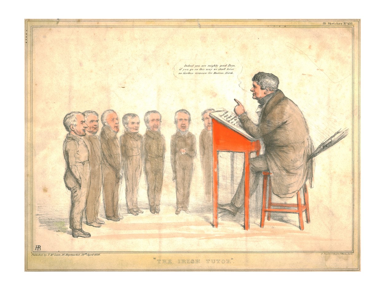 Den irske veilederen, 1836. av John Doyle