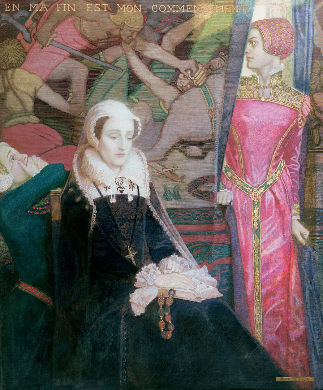 quot;I min ende er min begynnelsequot; (akvarell forsterket med gouache på papir) av John Duncan