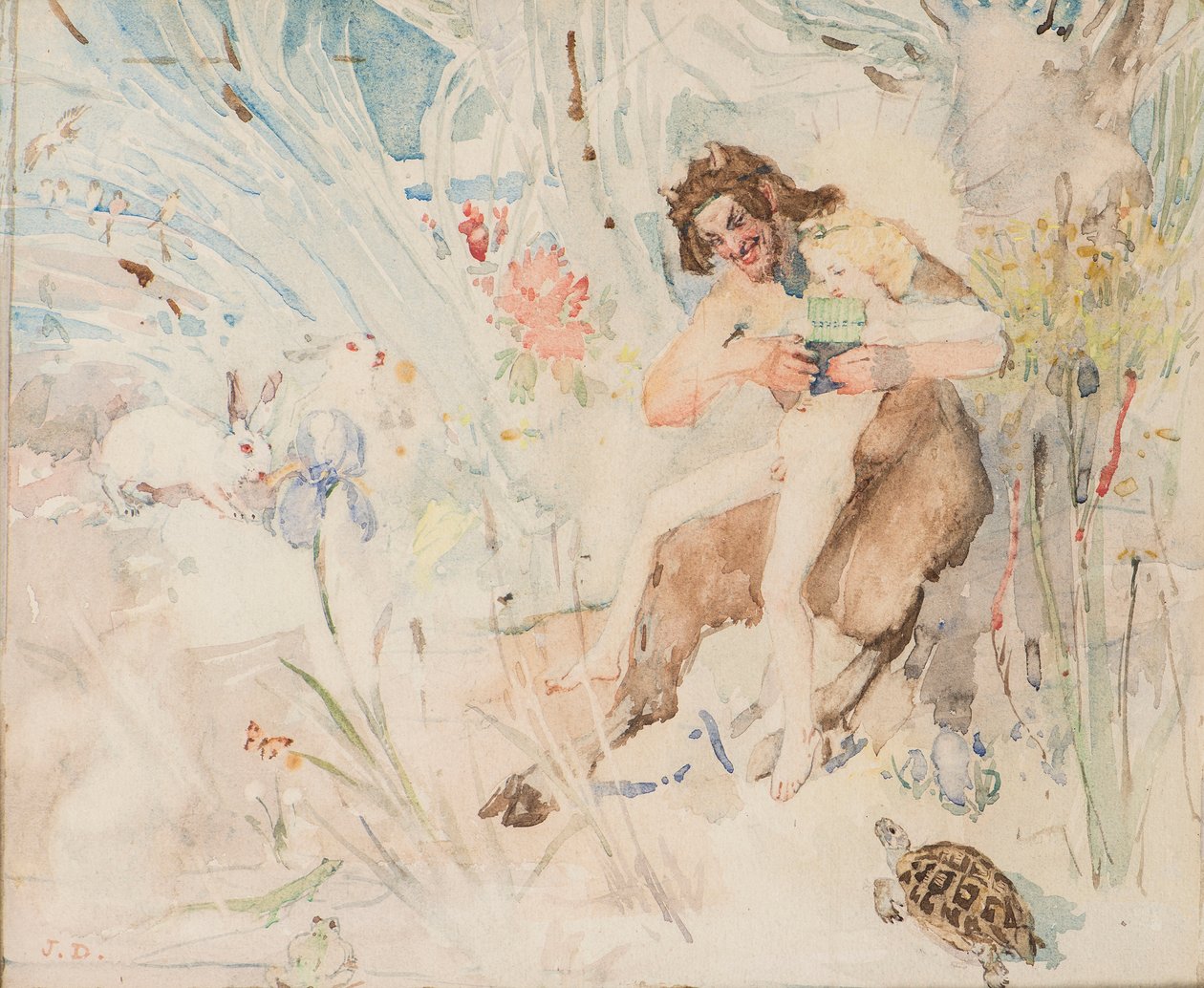 Pan, ca. 1895 (akvarell) av John Duncan