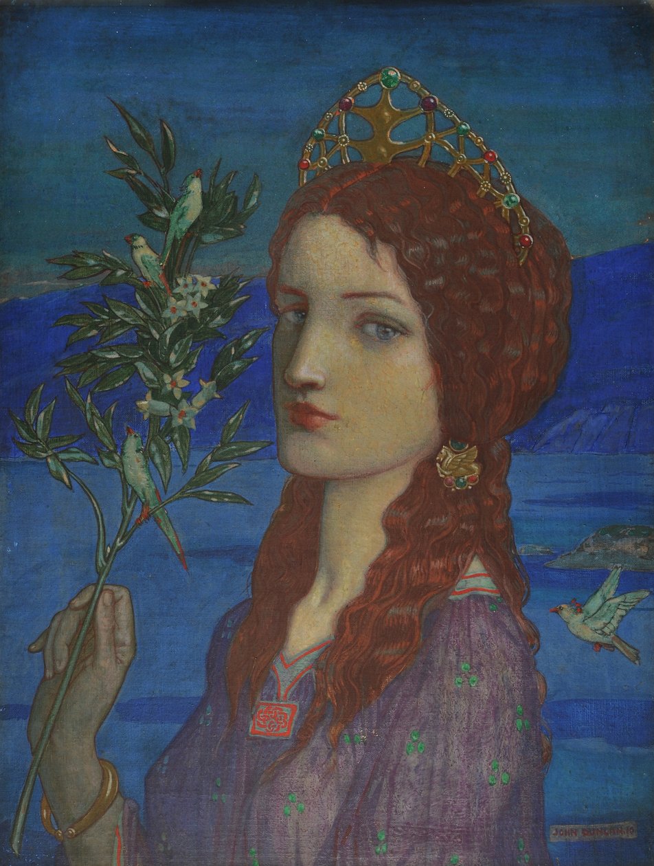 The Messenger of Tethra, 1910 (tempera på lerret) av John Duncan