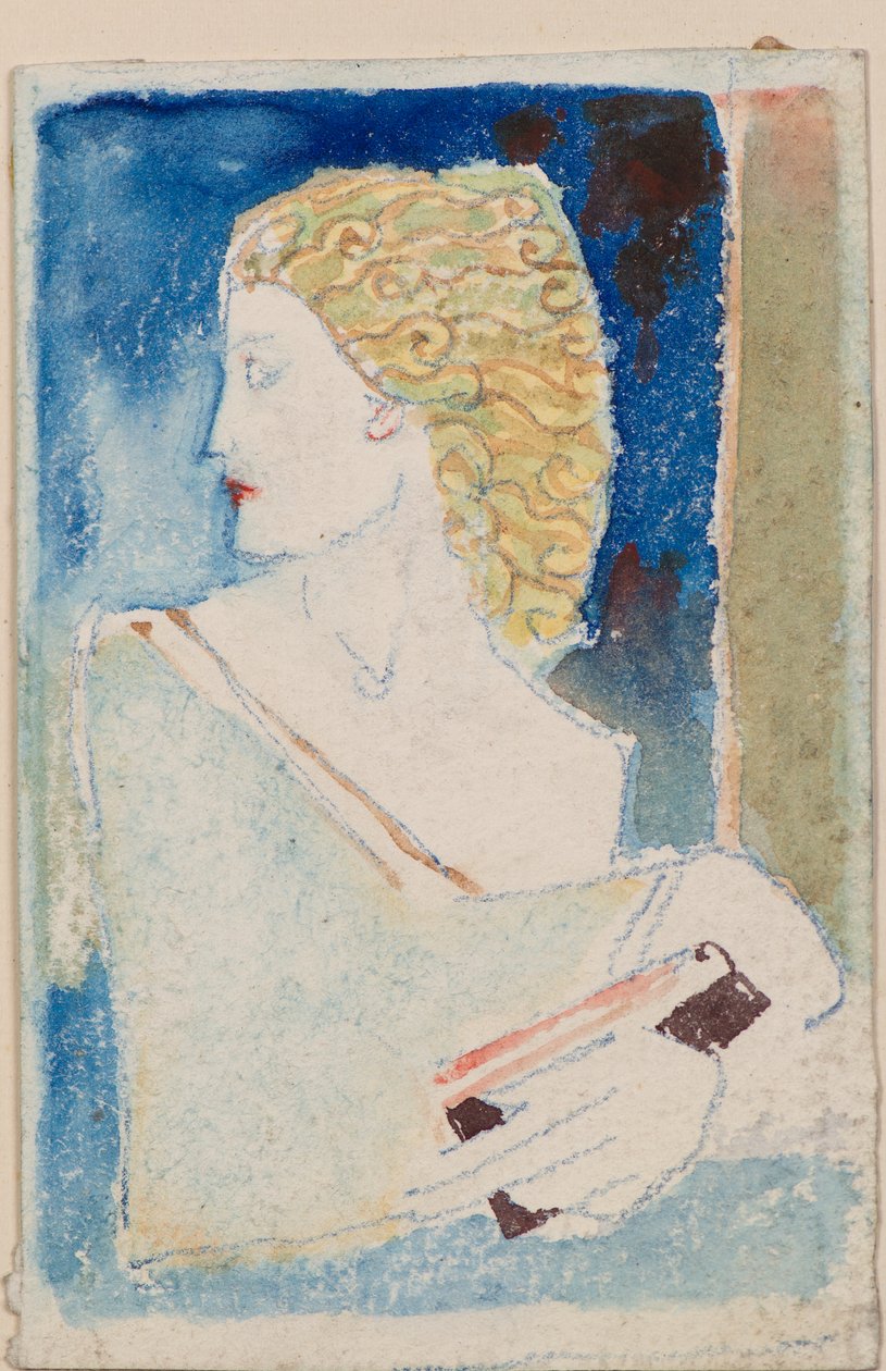 Uten tittel [Klassisk figur] (akvarell) av John Duncan