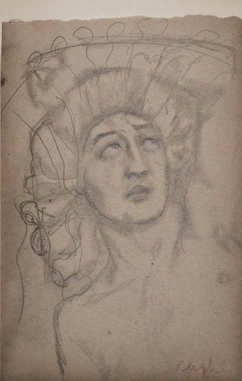 Uten tittel [Mannfigur] (blyant) av John Duncan