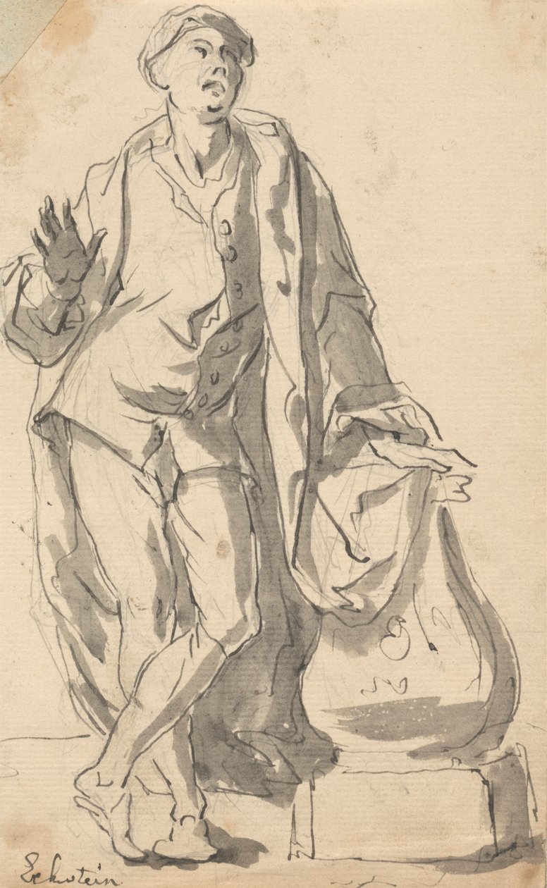 Design for begravelsesmonument av John Eckstein