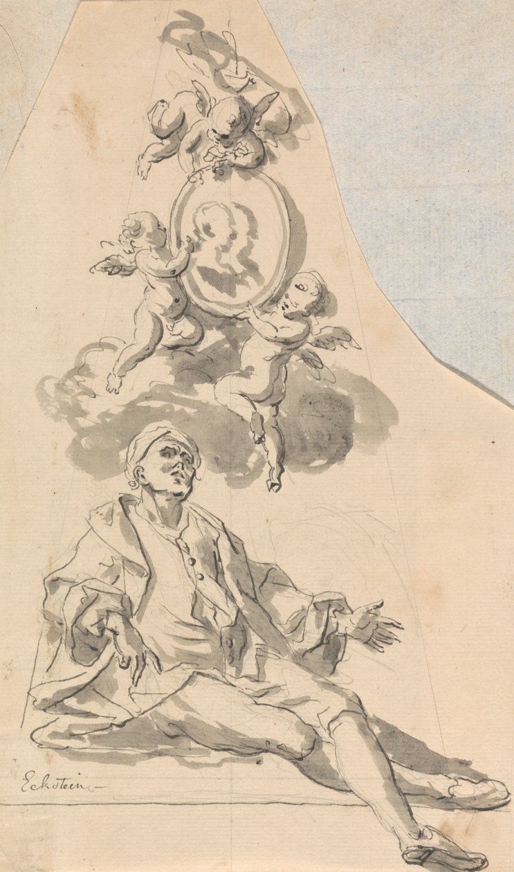 Design for begravelsesmonument av John Eckstein