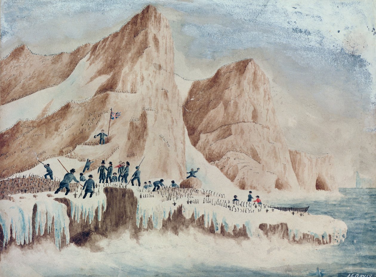 Possession Island, Victoria Land, 11. januar 1841 av John Edward Davis