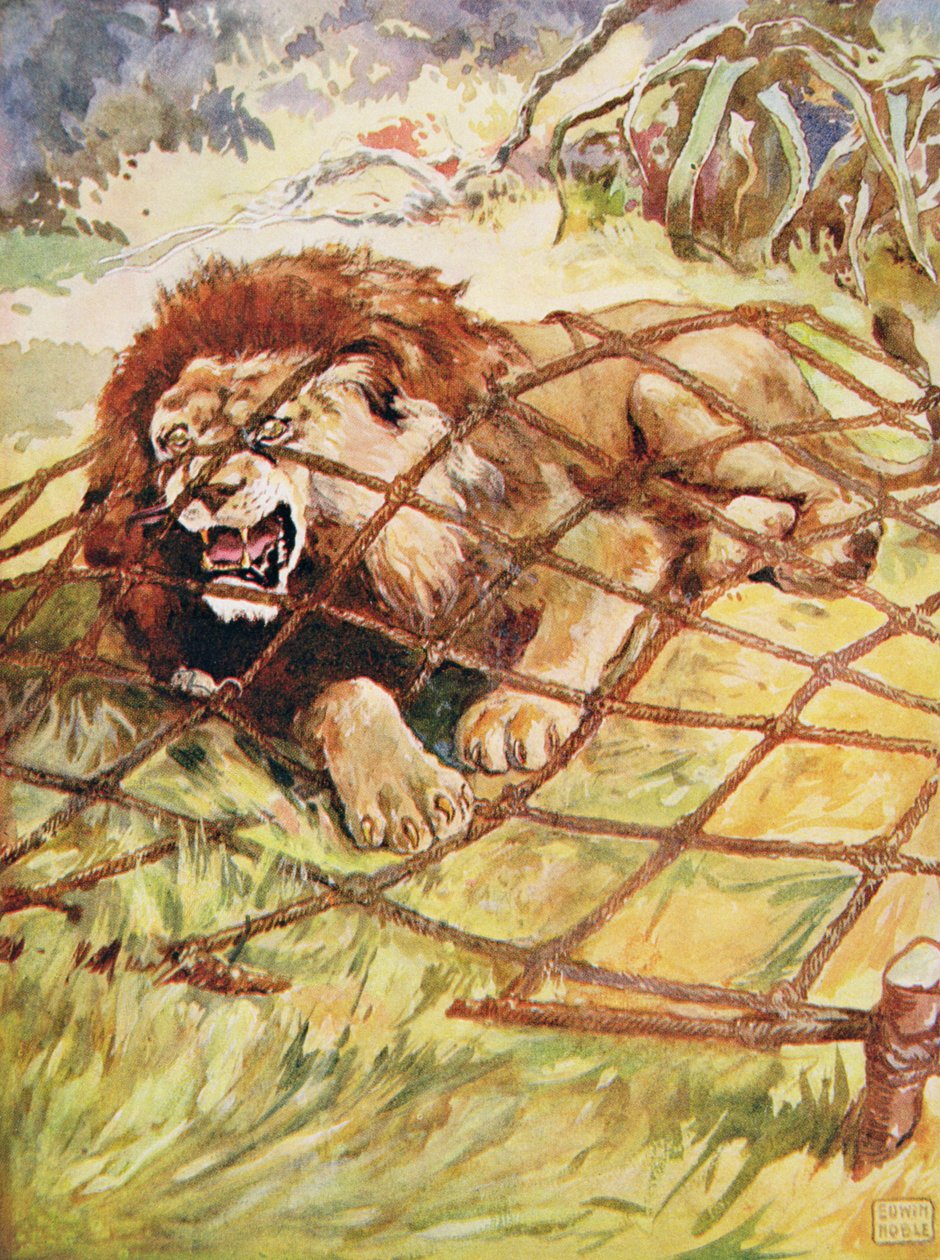The Lion and the Mouse fra "Aesop