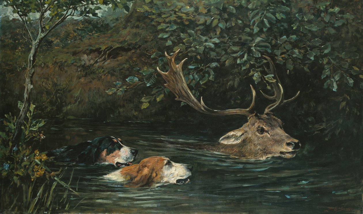 Gone to Water, 1899 av John Emms