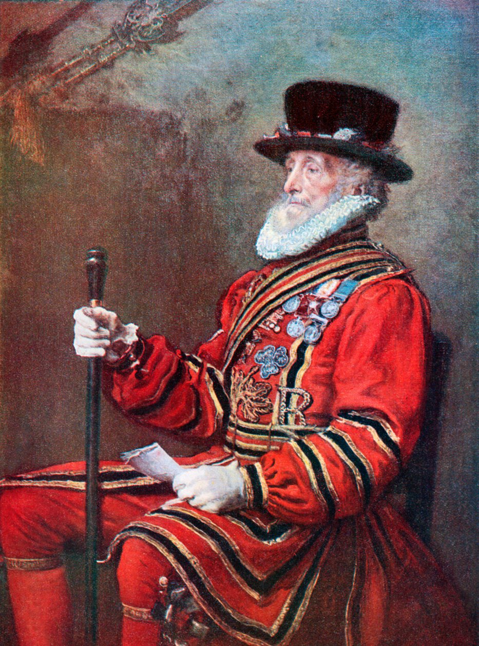 En garde-eoman (fargelitografi) av John Everett (after) Millais