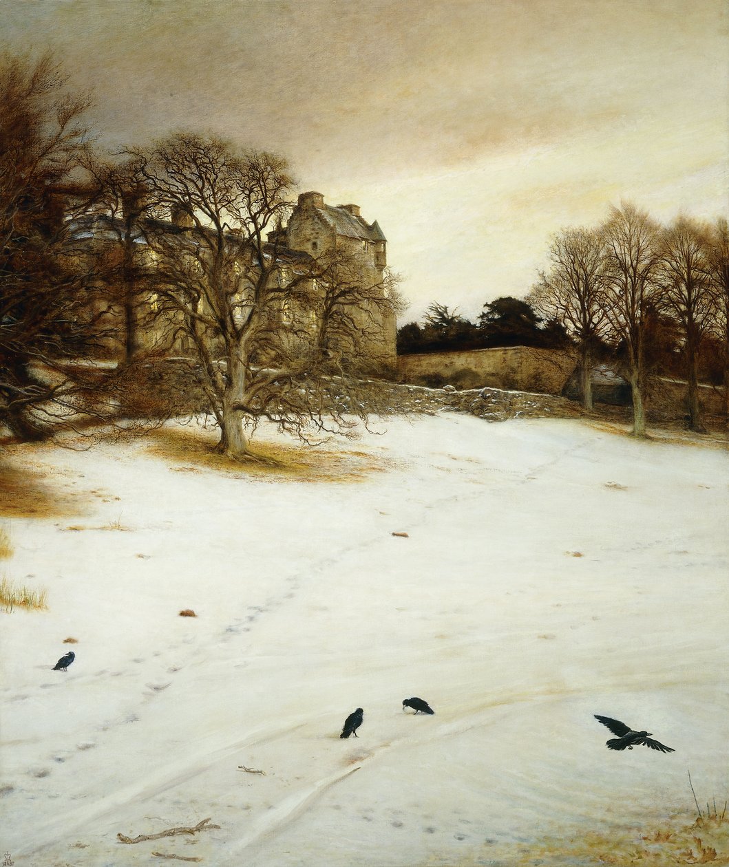 Julaften, 1887, 1887 av John Everett Millais