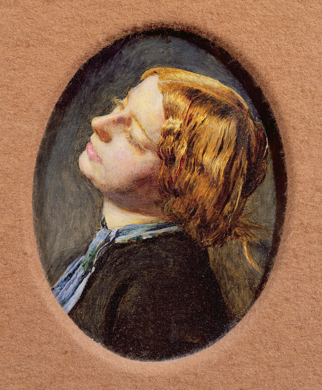 Leder for Mariana, studie for Mariana i Moated Grange (se 618) av John Everett Millais