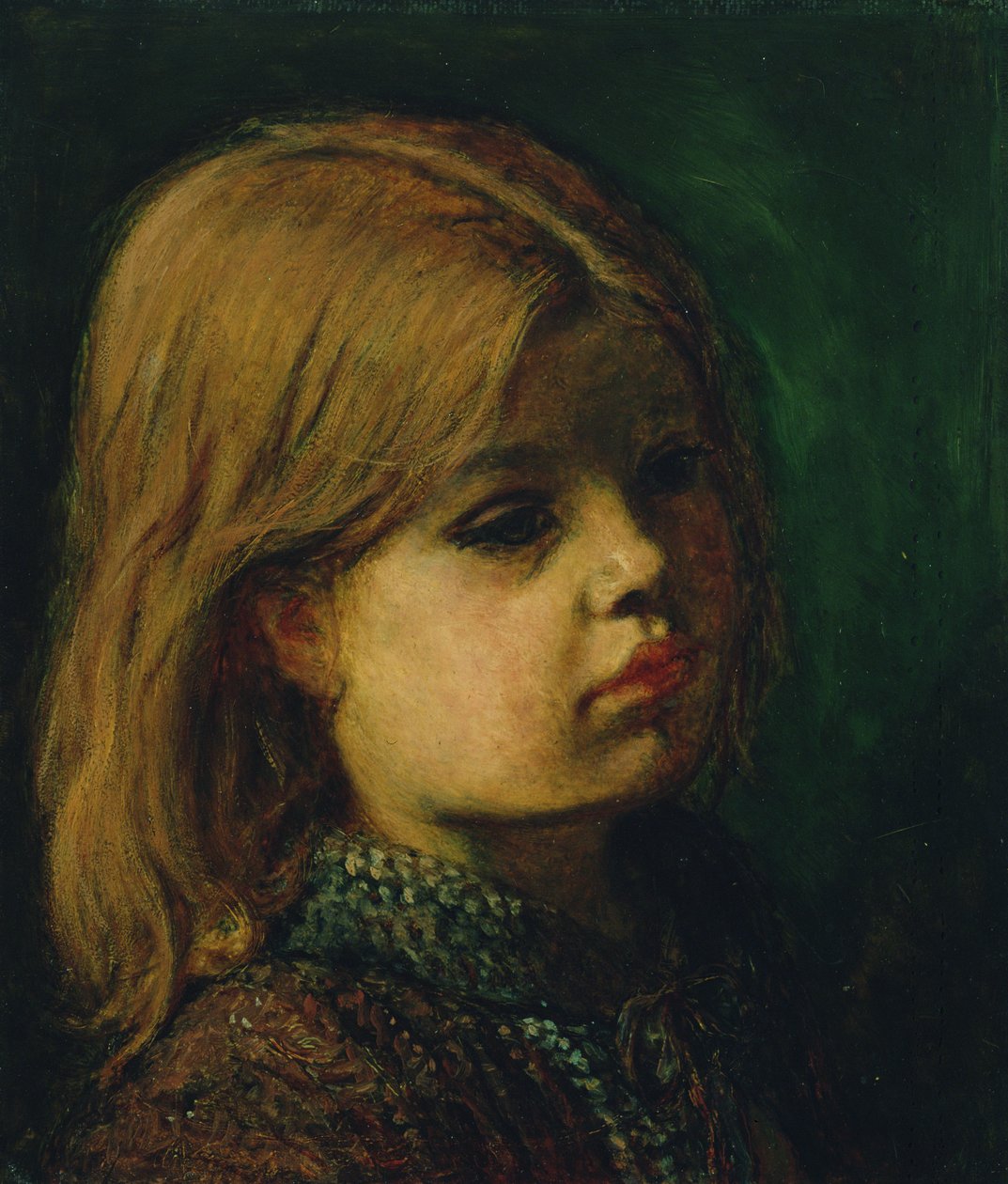Hodet til en jente av John Everett Millais