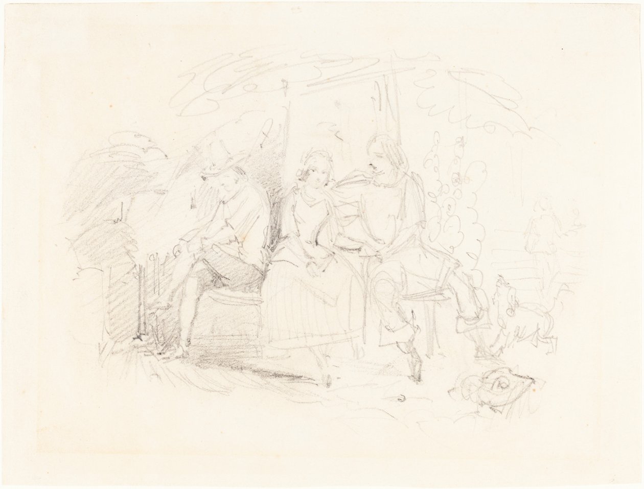 Elskere under et tre av John Everett Millais