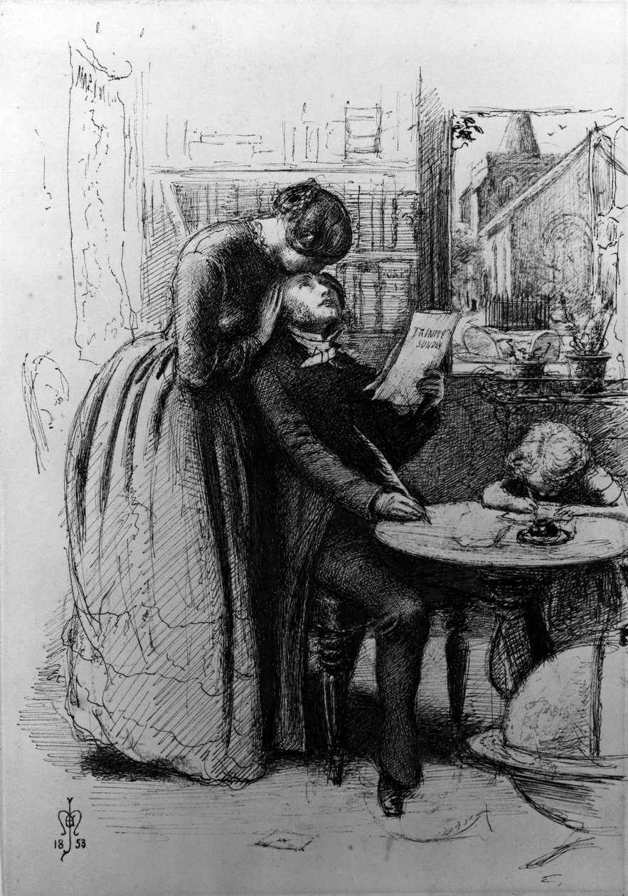 Gift for kjærlighet, 1853 av John Everett Millais
