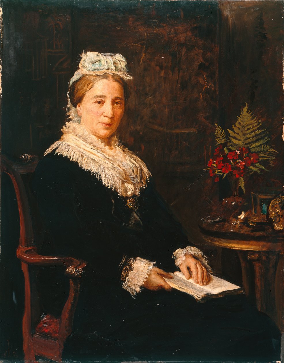 Fru Leopold Reiss, fra Broom House, Eccles av John Everett Millais
