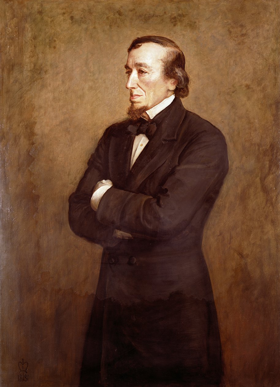 Portrett av Benjamin Disraeli (1804-1881) jarl av Beaconsfield, 1881 av John Everett Millais