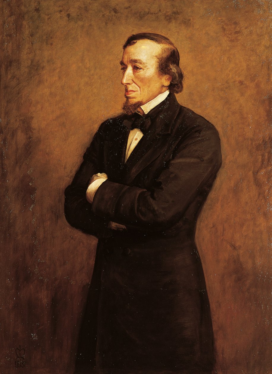 Portrett av Benjamin Disraeli, I Count of Beaconsfield (maleri) av John Everett Millais