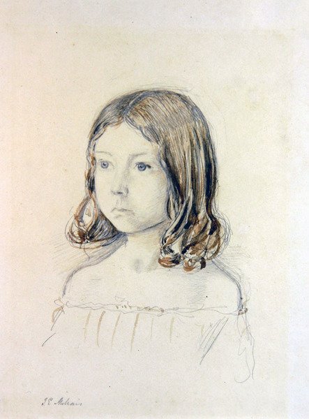 Portrett av Mary Gertrude Holmes av John Everett Millais