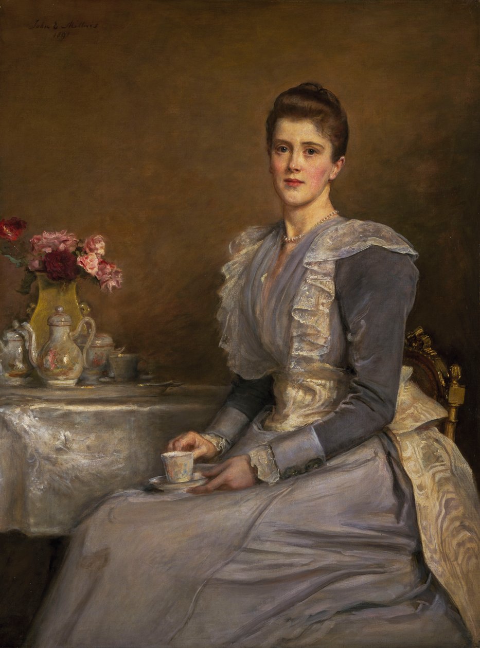 Portrett av fru Joseph Chamberlain (1864-1957) av John Everett Millais