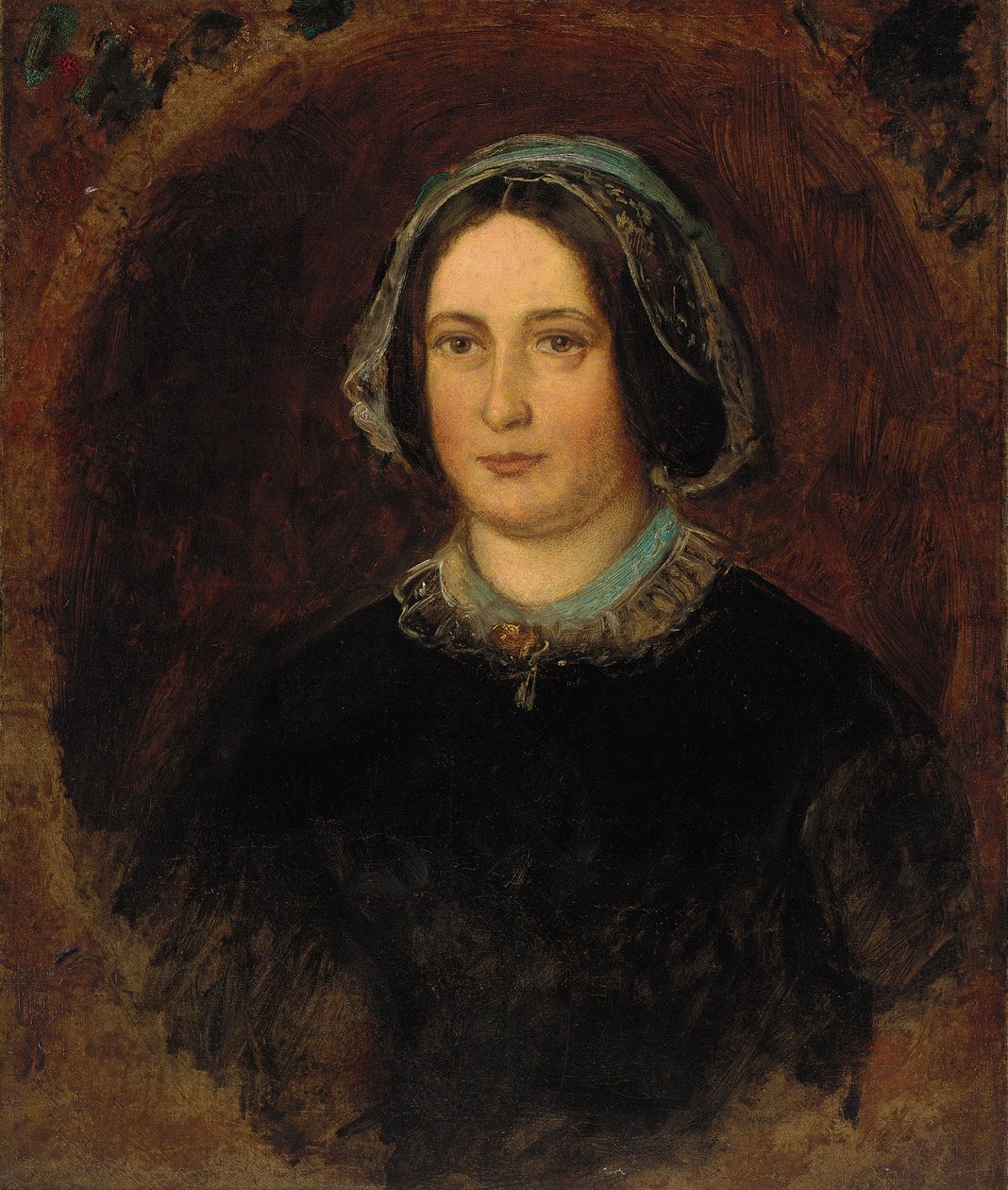 Portrett av fru William Evamy, ca. 1843 av John Everett Millais