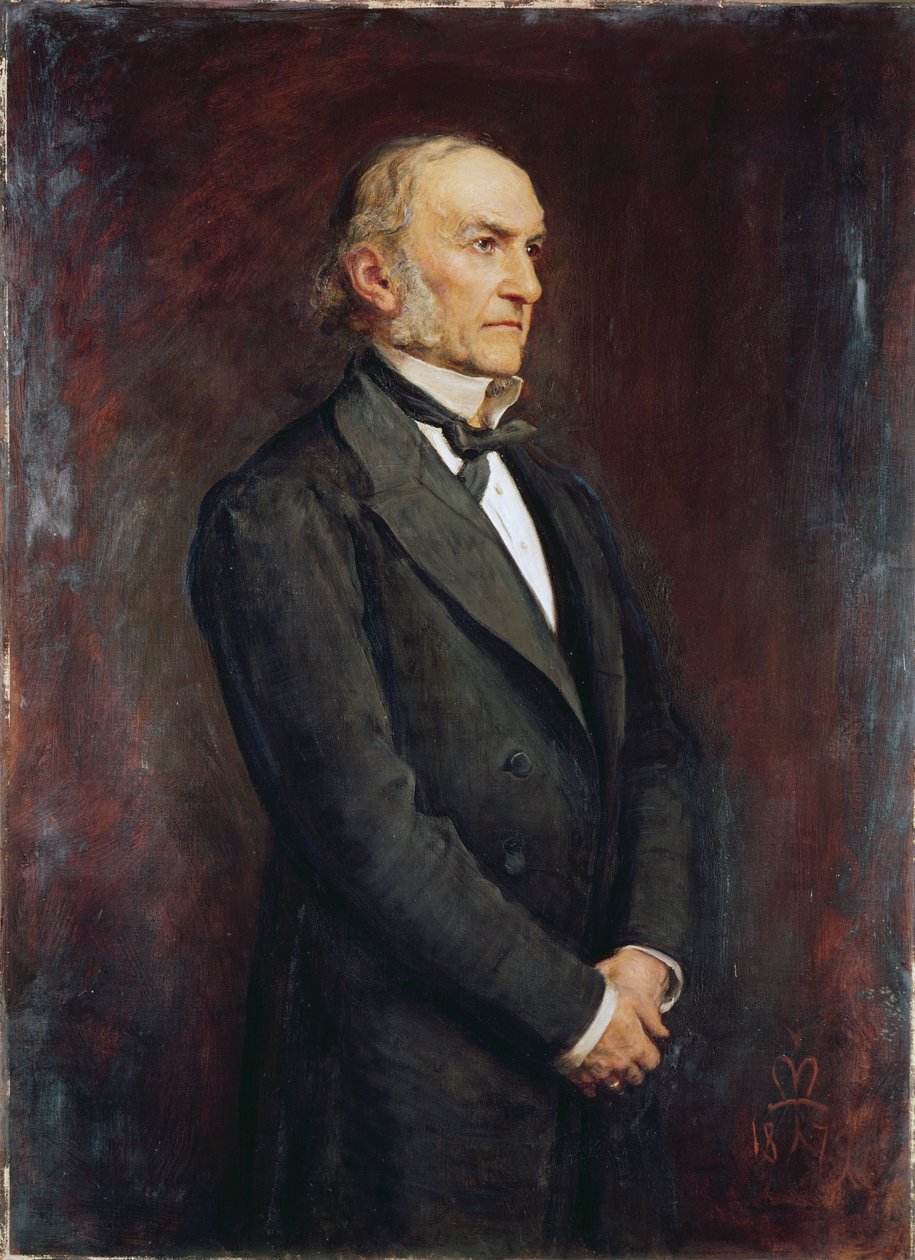 Portrett av William Ewart Galdstone (1809-1898) 1879 av John Everett Millais