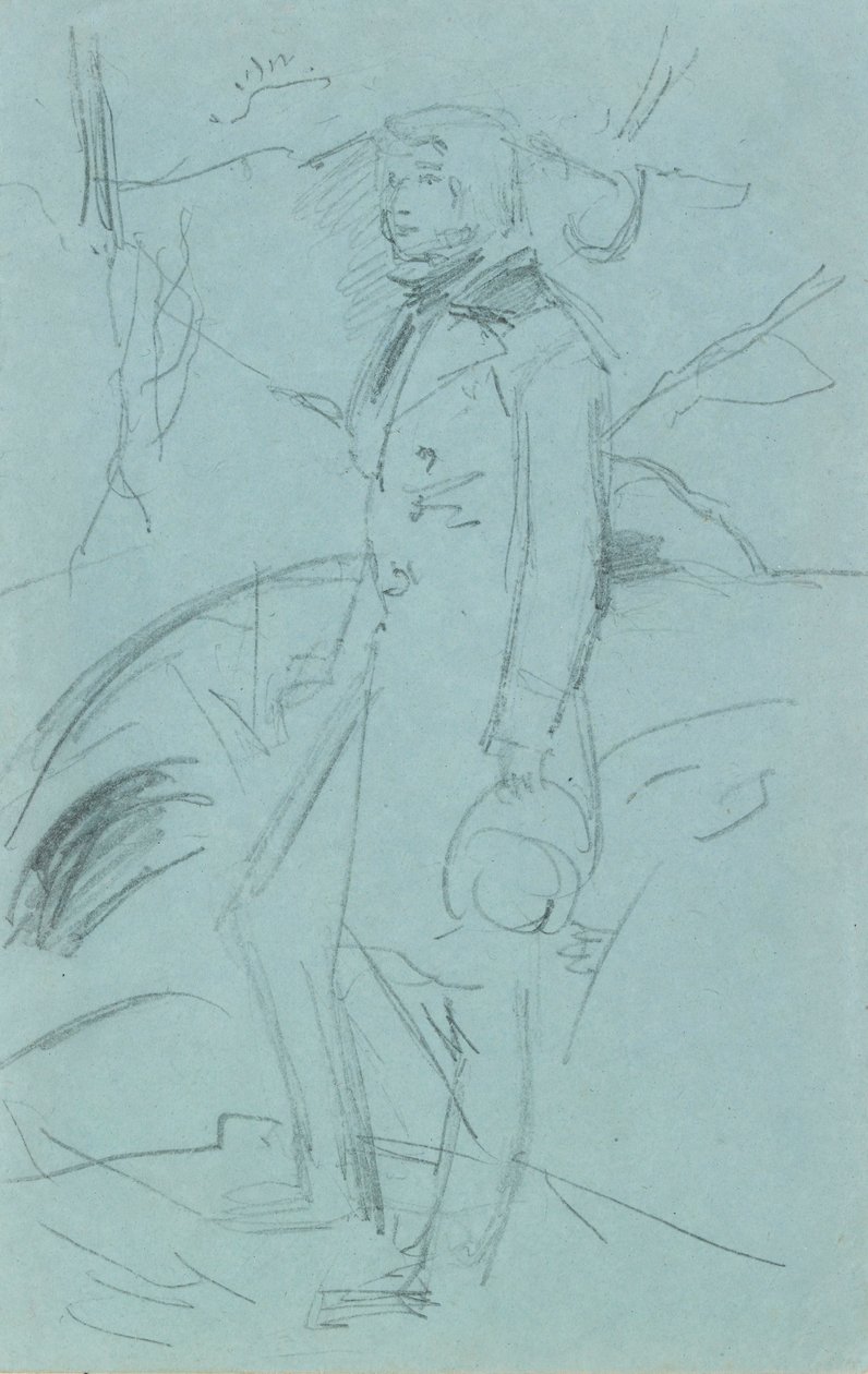 Foreløpig skisse for portrettet av John Ruskin, 1853-1854 av John Everett Millais