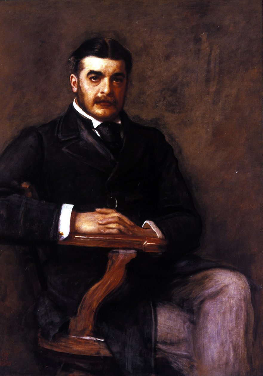 Sir Arthur Seymour Sullivan (1842 - 1900). Maleri av J. E. Millais. National Portrait Gallery, London. av John Everett Millais