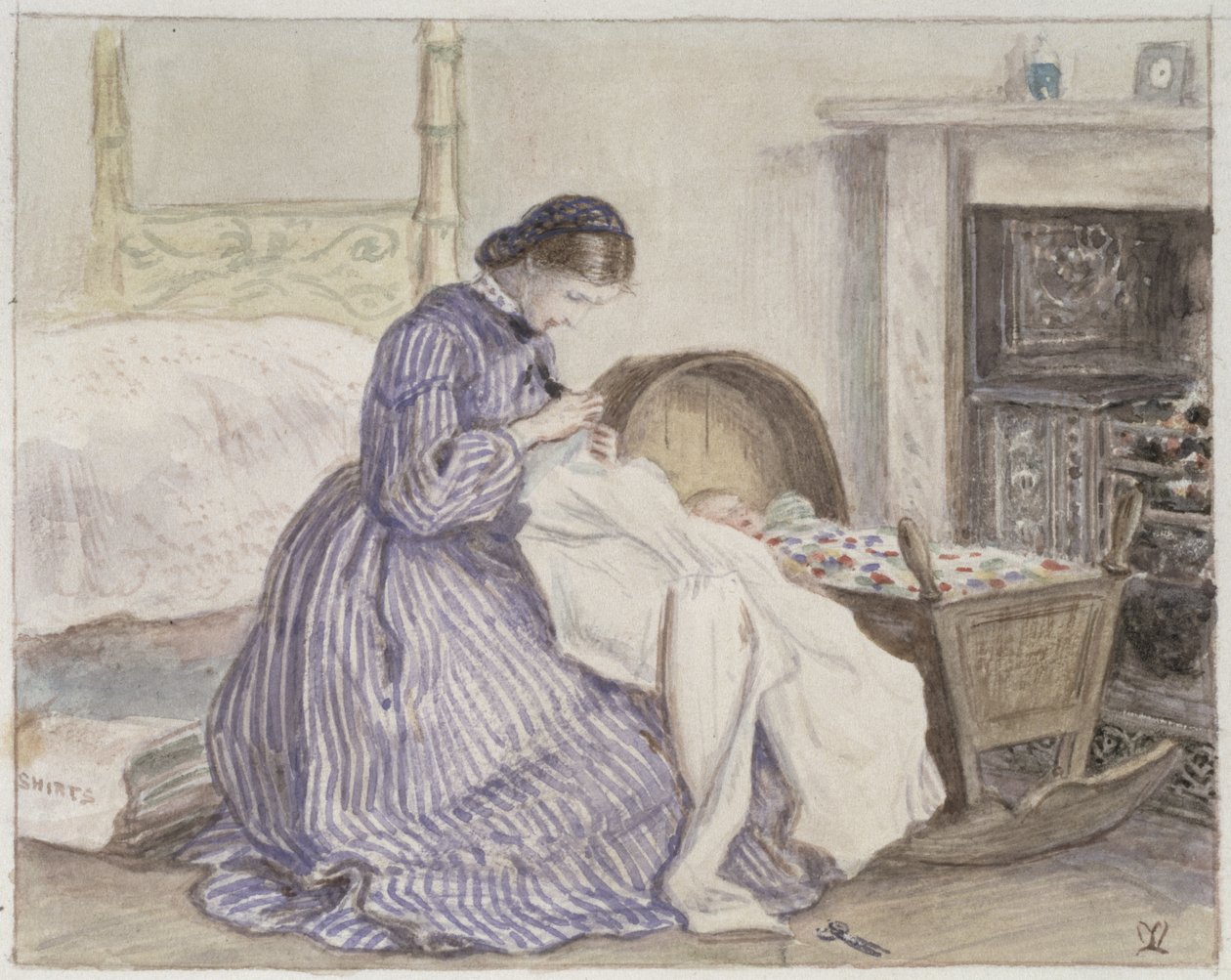 Stewart Harrisons The Iceberg - The Seamtress, 1860 av John Everett Millais
