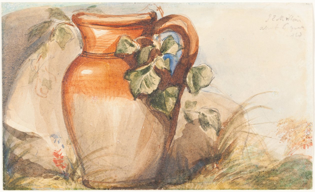 Studie av en keramikkmugge [forside] av John Everett Millais