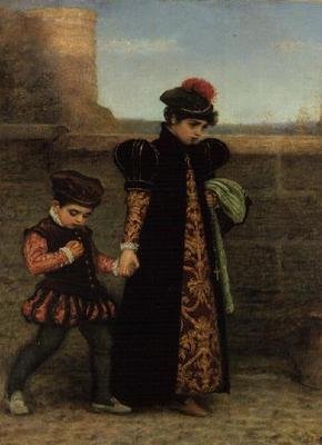 The Girlhood of St. Teresa (olje på lerret) av John Everett Millais