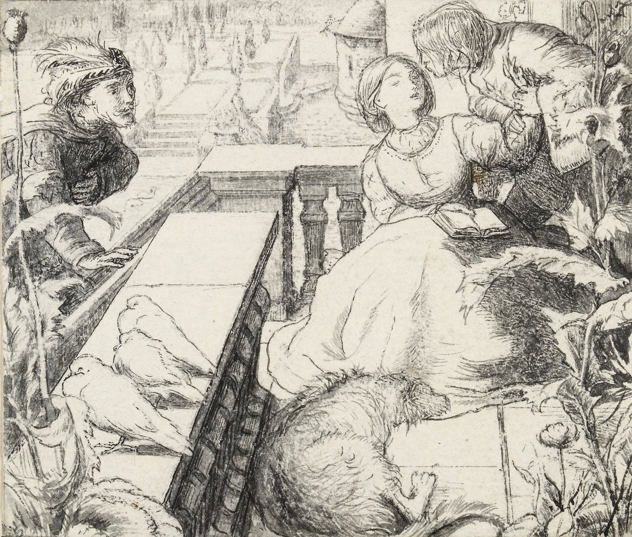 The Sleeping Palace, sent på 1800-tallet av John Everett Millais