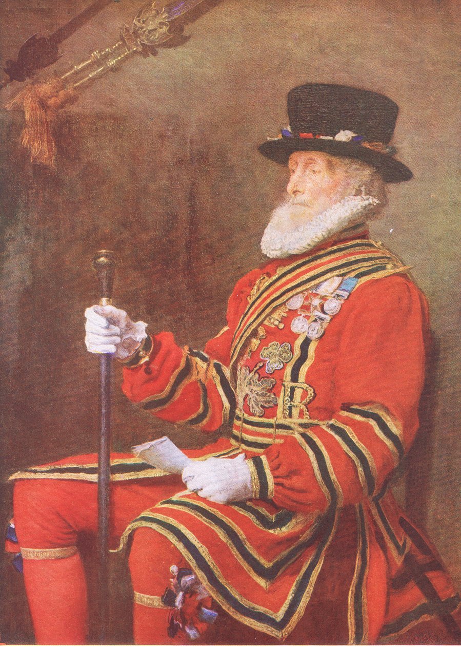 The Yeoman of the Guard, fra My Magazine, pub.1922 av John Everett Millais